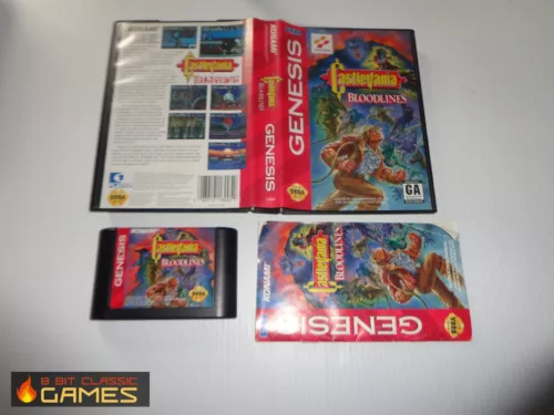 CastleVania Bloodlines COMPLETE BOX - Sega Genesis - FAST SHIPPING! 45a