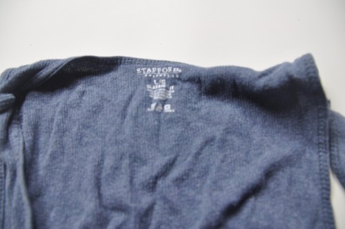 Stafford A-Shirt Lot (21) Preowned Shirts White/Black/Blue Large & Large Tall LT - Picture 2 of 4