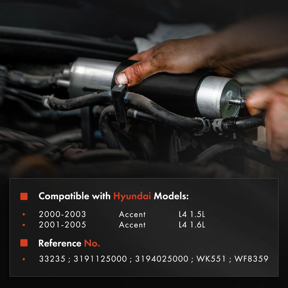 Filtro de combustible para Hyundai Accent 2000 2001 2002-2005 L4 1,5 L 1,6 L GAS 3194025000 Foto 2 de 4