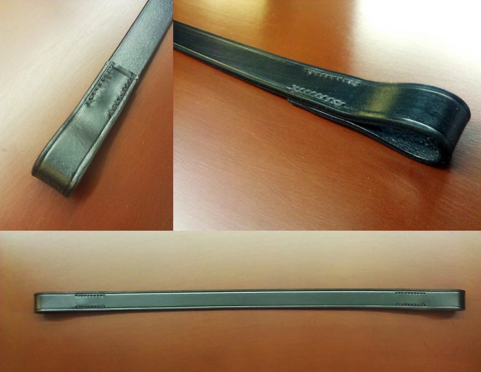 Luxuriöses schlichtes englisches Leder Stirnband 3/4" alle Größen MADE IN ENGLAND