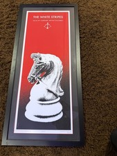 The White Stripes Rob Jones Poster 2007 Second Seal AP Signed 186/231