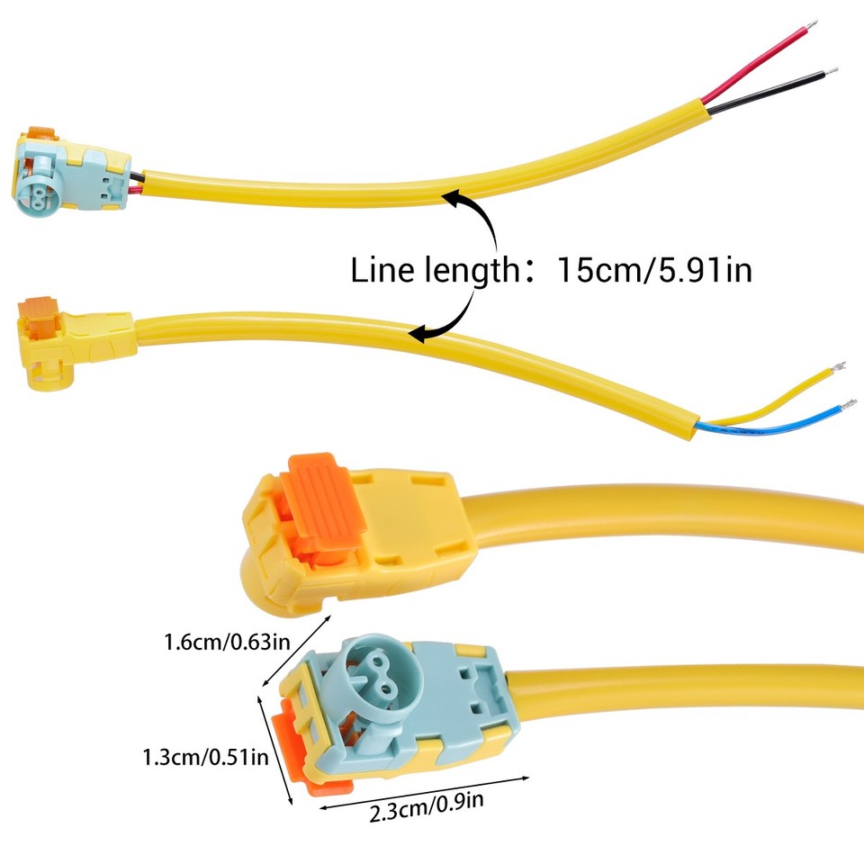 2Pcs Clock Spring Plug Wire Connector for 2014-18 Chevy Silverado 1500 ...