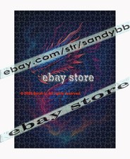 500 piece jigsaw puzzle Dark Dragon Spirit 3D relief look mystic power