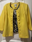 Draper & Damon’s Solid Yellow Cardigan And Multi Polka Dot Tank Top Twin Set 12P — photo 10