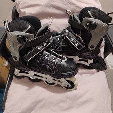 SFR RX-XT Adjustable Inline Black/Grey inline Roller Blades. Kids UK 3.5-6