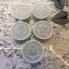 5 Vintage Tupperware Jello Mold Jel-N-Serve Gelatin Bowls with Molds Lids