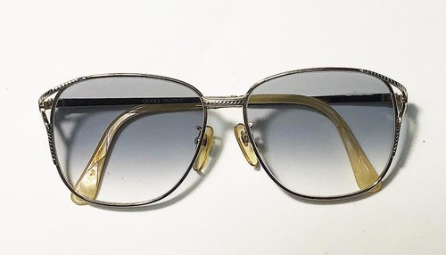 GUCCI Luxury Rare Vintage 12KGF Gold Titanium Sunglasses from JAPAN - Picture 3 of 12