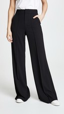 Alice + Olivia Dylan Wide Leg Pants In Black Size 8