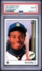 1989 UPPER DECK KEN GRIFFEY JR STAR ROOKIE RC CARD #1 *GRADED PSA NM-MT 8!