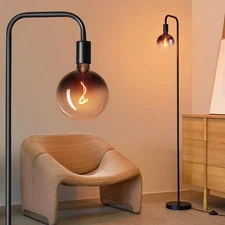 Floor Lamp for Living Room - Minimalist Industrial Standing Lamp with Modern ...
