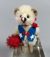 Deb Canham Mohair Patriotic Mouse Mini Mices Collection Americana Red White Blue