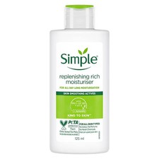 Simple Kind To Skin Replenishing Rich Moisturiser Lotion 125 Ml