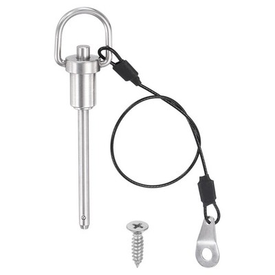 0.2 x 2 Inch (Dia x L) Handle Locking Pin Quick Release Pin with Screw