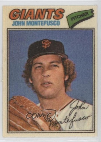 John Montefusco #30 1977 Topps Cloth Stickers card