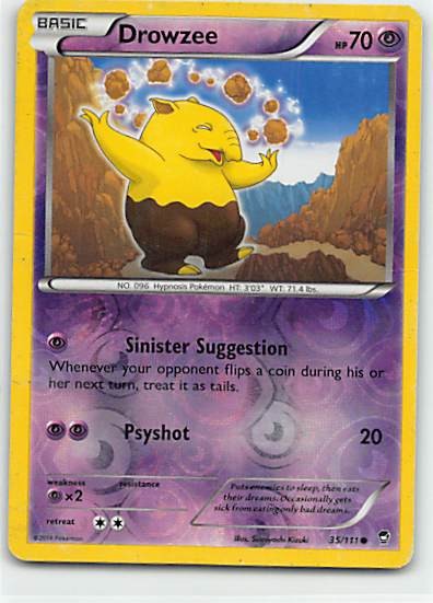 Drowzee Common XY - Furious Fists 35/111 NM