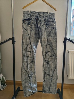 Cipo & Baxx Partyhose grau/blau Gr. W 29 / L 34 / Neu aus dem Jahr 2010