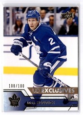 2016-17 Upper Deck Series 2 Matt Hunwick #425 UD EXCLUSIVES 100/100