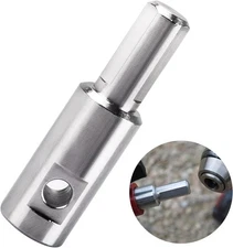 Ice Auger Drill Adapter Fits 1/2" Plus Drill Chuck, Hand Ice Fishing Auger Dr...