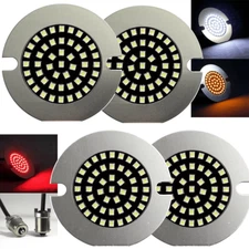 Eagle Lights Midnight Edition 3 1/4" Front and Rear LED Turn Signals For Harley-