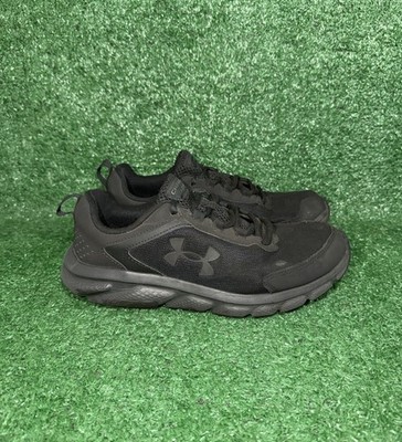 Under Armour Charged Assert-9 Womens Size 9 Black Mesh Running Shoes Sneakers