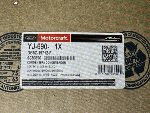 OEM Motorcraft YJ690 A/C AC Condenser Ford Explorer Interceptor DB5Z19712F - NEW