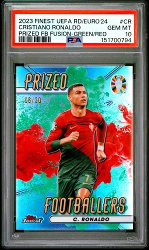 2023 Topps Finest Cristiano Ronaldo Green /30