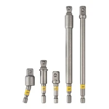 Performax® 3/8" Drive Quick-Change Hex Shank Socket Adapter Set - 5 Piece