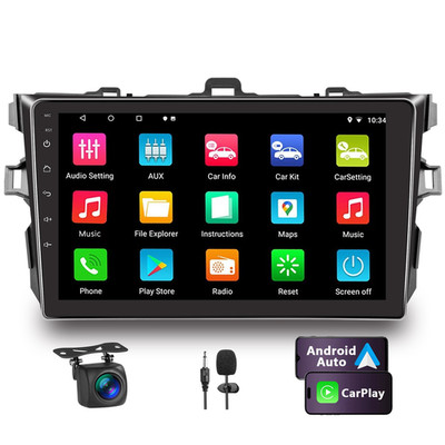 Reakosound Car Stereo For Toyota Corolla 2007-2012 Wireless Apple Carplay And