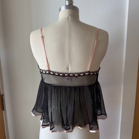 Victoria&rsquo;s secret Y2K Babydoll Sheer Lace & Ribbon Cami-Sexy Little Things-Sz S