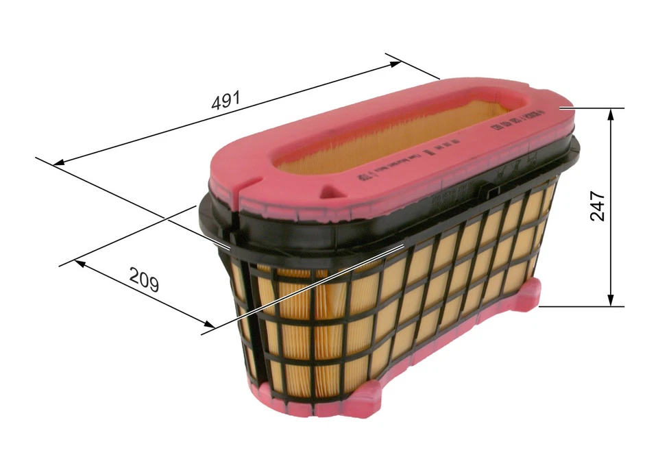 AIR FILTER F 026 400 683 FOR MERCEDES-BENZ ANTOS AROCS ACTROS/MP4/MP5 15.6L 6cyl - Image 2 of 4