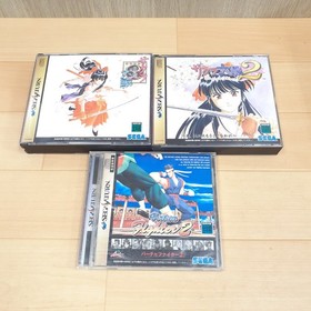 Sega Saturn Console Japanese White with 2 controllers &6 games Tokimeki Memorial