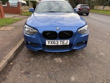 Repair needed BMW 118D M Sport F20 ESTORIL BLUE 6 Speed Manual Tidy Inside & Out