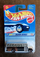 Vintage 1995 Hot Wheels SCHOOL BUS 328 CHROME SILVER SERIES 4/4 #13315 7 SP VAR!