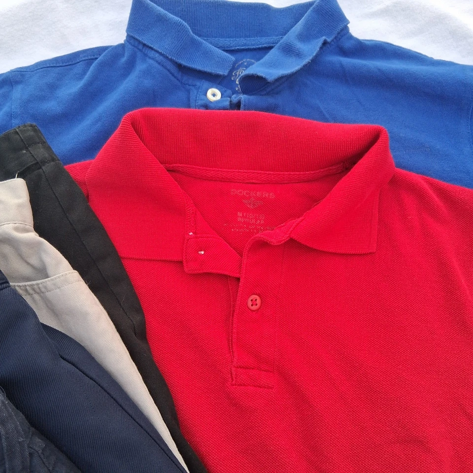 School Uniform Skirts, Pants, Shorts, And Shirts Girls Size 10/12. - Image 3 of 4