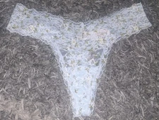 Vs floral Lace Thong NEW SIZE Medium Multi Floral