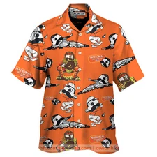 Natty Boh Baseball Players Orange Hawaiian Shirt 8211 OwlOhh