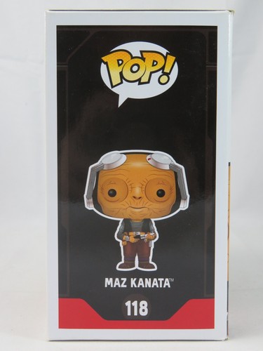 Star Wars Funko Pop - Maz Kanata - The Force Awakens - No. 118 - Free Protector - Picture 4 of 17