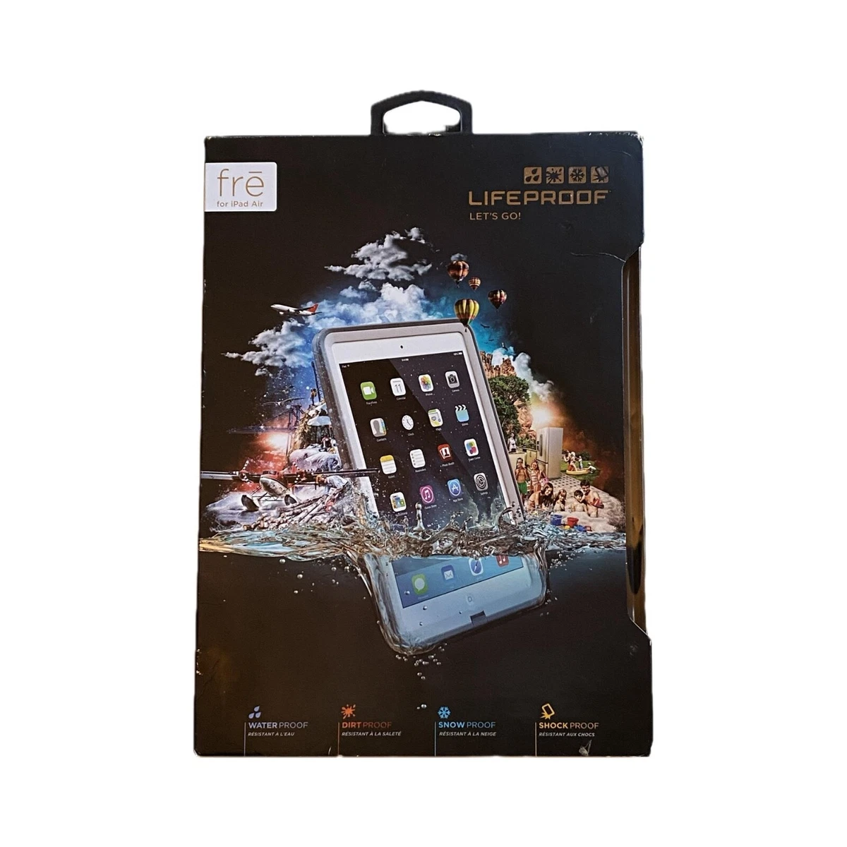 Custodia LifeProof Per IPad Air Con Tracolla E Maniglia - Impermeabile E Nera