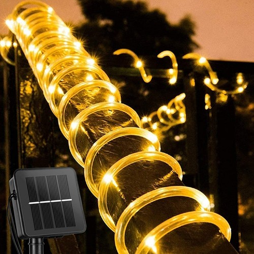 Outdoor Solar 50/100LED Fairy String Garden Lights Twinkly Rope Strip Xmas Patio - Picture 15 of 15