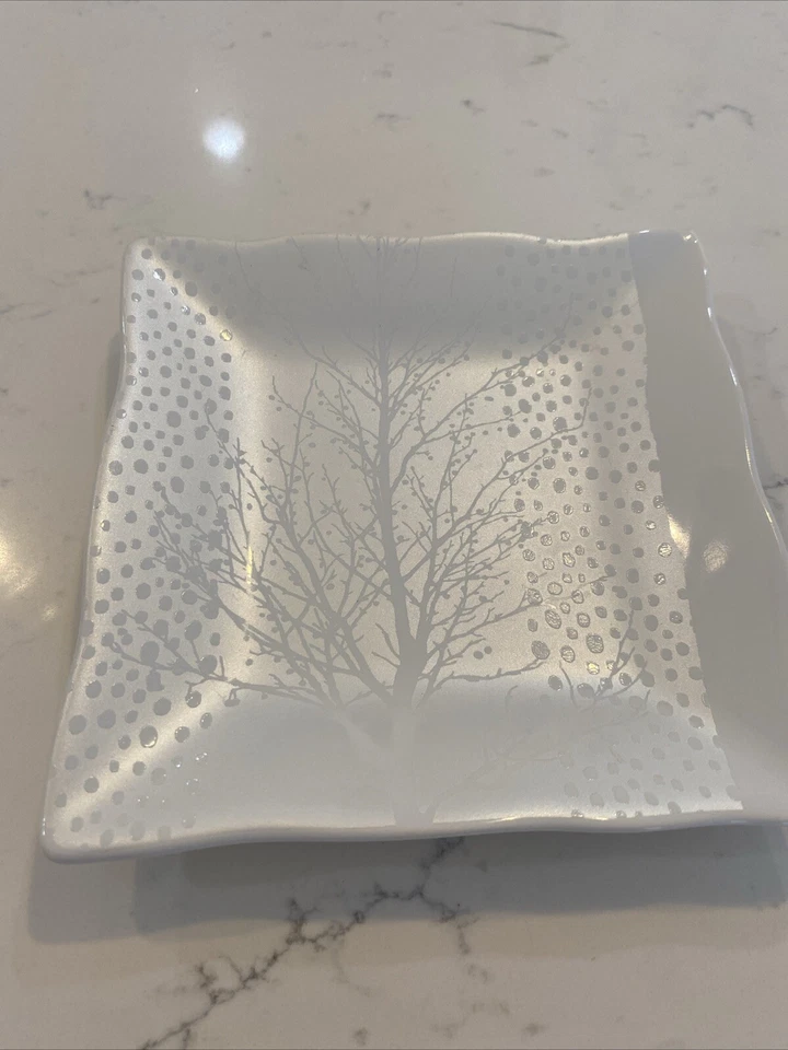 "Placa lateral aperitivo de encanto de invierno 222 5,25"" porcelana fina china" Foto 2 de 4