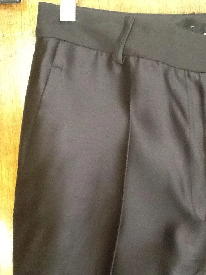 Pantalones de seda negros Alessandro Dell'Acqua talla 42 abrigo a juego listado por separado Foto 4 de 4