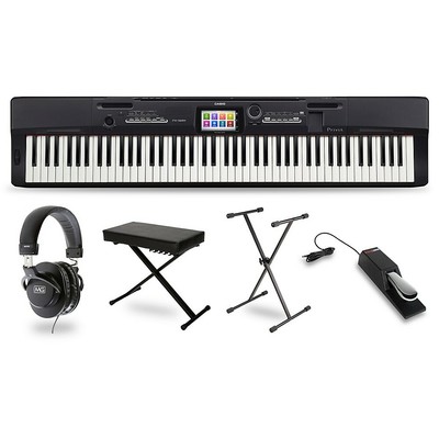 Casio PX-360 Digital Piano w/ Stand Sustain Pedal Dlx Keyboard Bench  Headphones 888365755984 | eBay