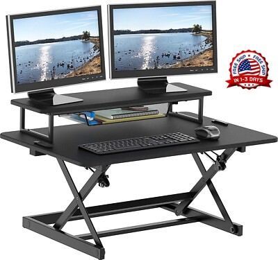 Escritorio computadora ajustable altura sentarse pararse Mesa portatil 