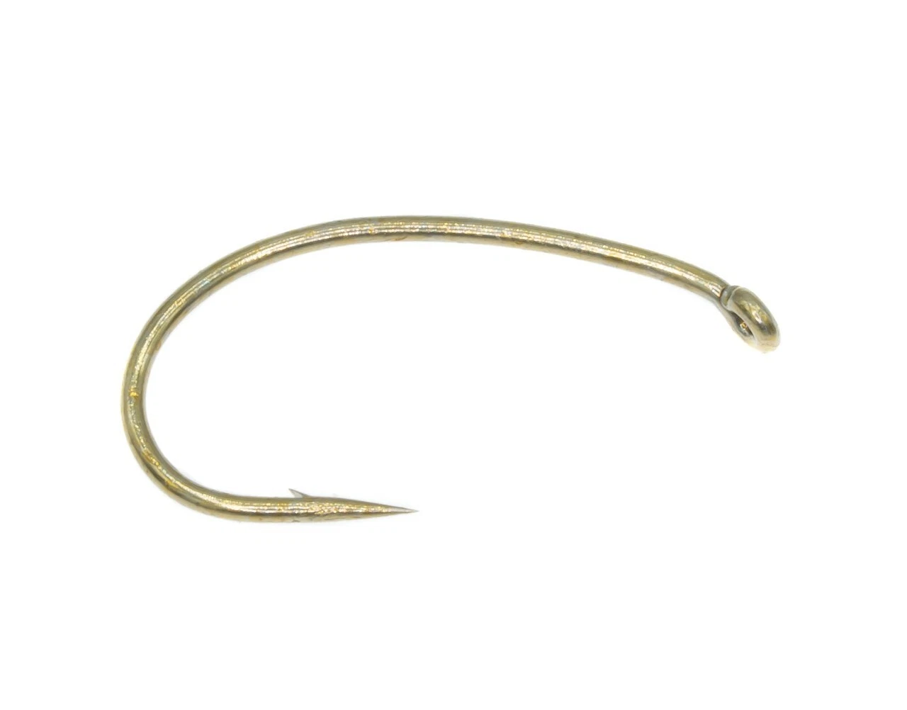 25 PACK TIEMCO TMC 2457 CURVED,  2X HEAVY SHORT NYMPH FLY TYING HOOKS SIZE #18 - Picture 1 of 3