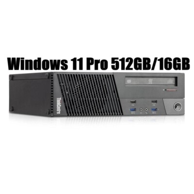 PC Lenovo Thinkcentre M93p Windows 11 P SFF i5 4th 4x3,20GHz 16GB 256GB SSD + GK
