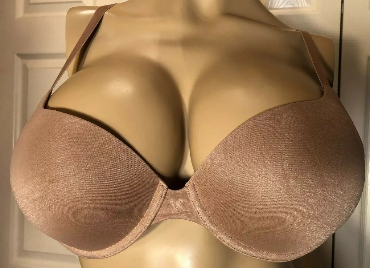 VICTORIA'S SECRET 34D Nude Beige 34 D Underwire Lined PERFECT COVERAGE Bra