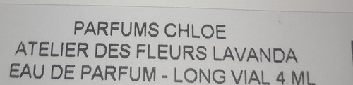 Lot Of 2 Chloé Chloe Atelier Des Fleurs Lavanda Eau De Parfum Sample Splash 4ml - Picture 5 of 24