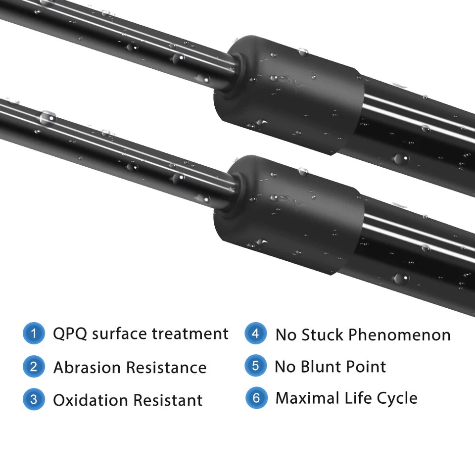 2x Amortiguadores de elevación del capó delantero para Cadillac SRX 2004 2005-2009 Foto 3 de 4