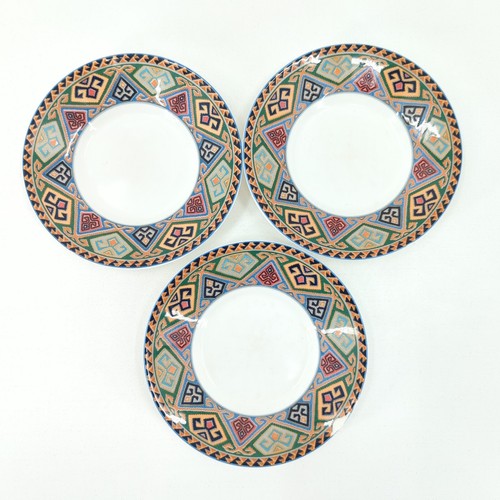 Christopher Stuart Optima La Brea China Saucer Tea Cup Plates Southwest VTG FLAW - 第 1/7 張圖片