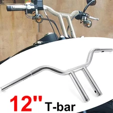 12" MX-T Bar Handlebar 1.25'' Chrome For Harley Sportster XL Iron 883 1200 72 48